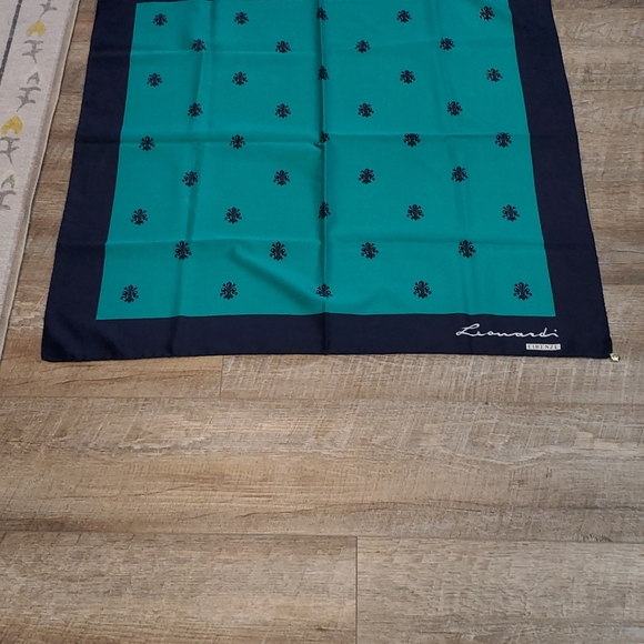 Leonardi FIRENZE Scarf ⚜️💙💚⚜️Italy Made - Picture 6 of 8